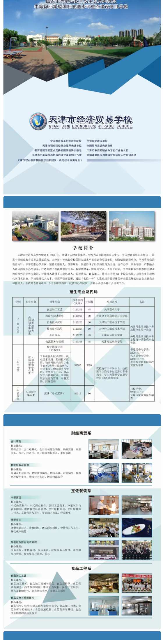 天津市经济贸易学校招生章程